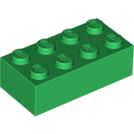 Lego Brick 2 x 4 / Green