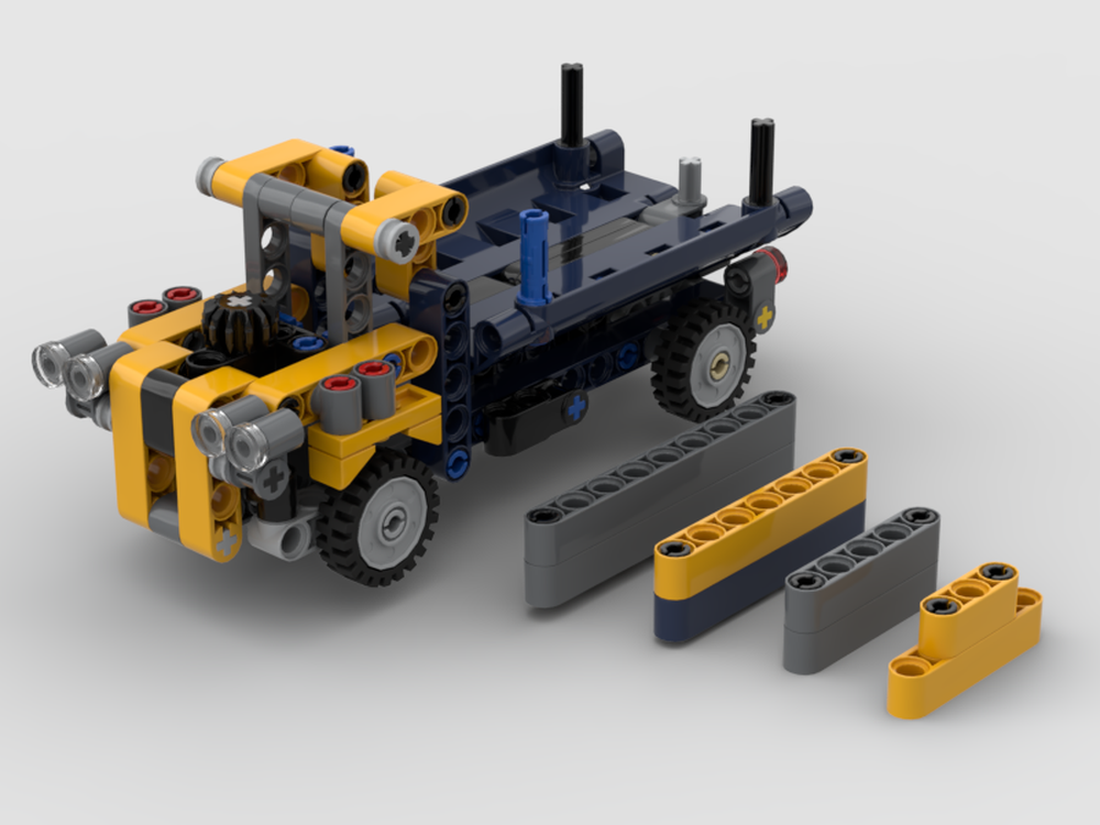 Lego timber truck with trailer attachment