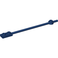 Lego Bar 1 x 12 with 1 x 2 Plate End with Hollow Studs and 1 x 1 Round Plate End / Dark Blue