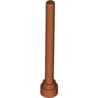 Lego Antenna 1 x 4 with Flat Top / Dark Orange