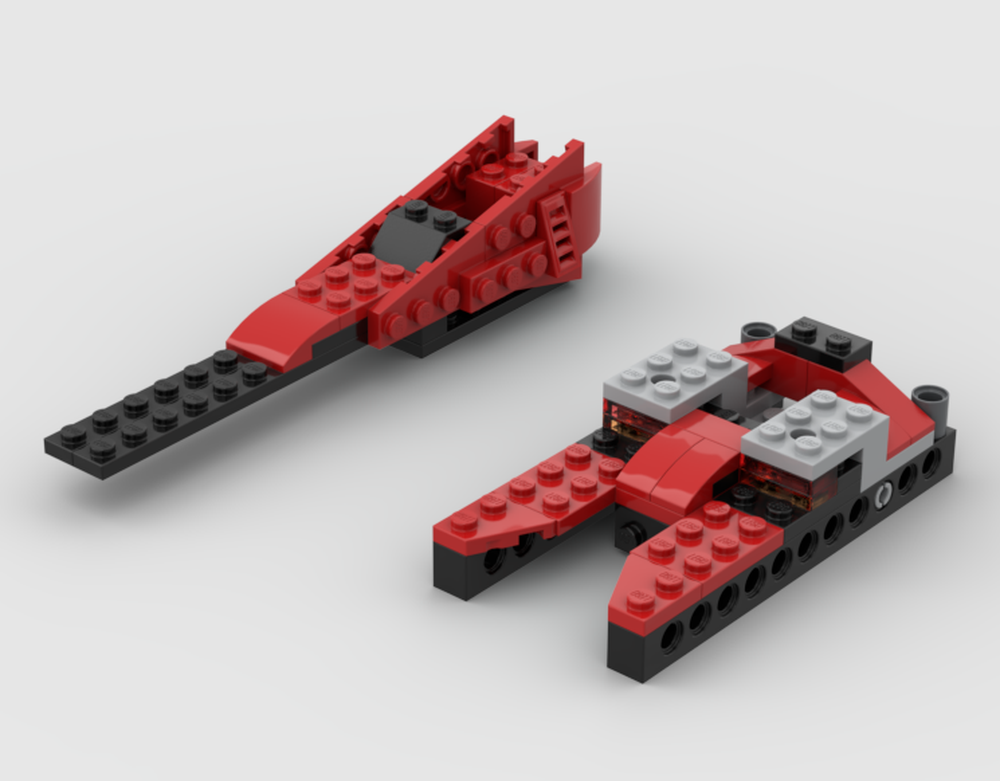 Lego tank fighter and speeder