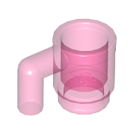 Lego Equipment Cup / Mug [Plain] / Trans-Dark Pink