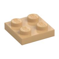 Lego Plate 2 x 2 / Warm Tan