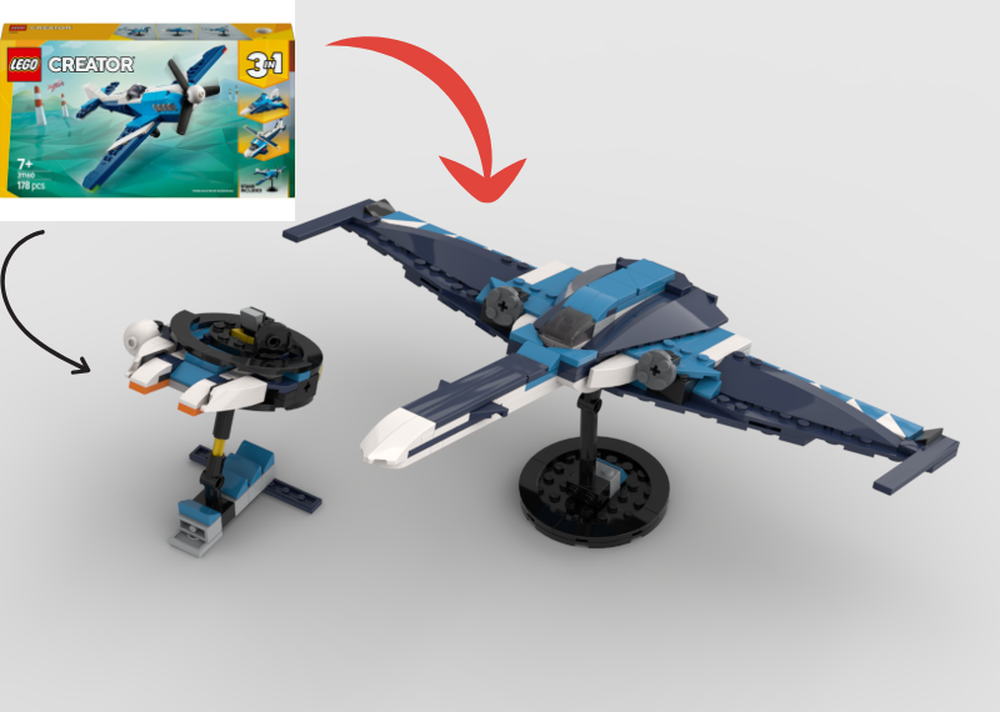 Lego 31160 Z-95 Headhunter and Milenium Falcon