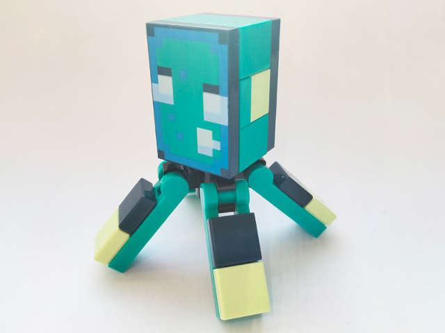 Lego Minecraft Squid, Glow - Brick Built