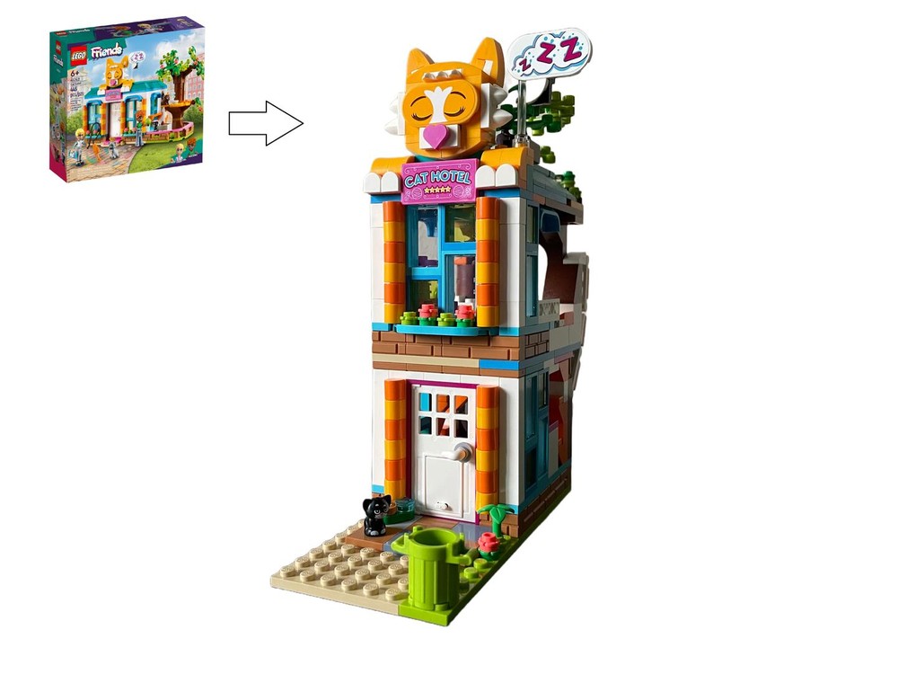 Lego Cat Hotel 41742 Modular Alternate Build