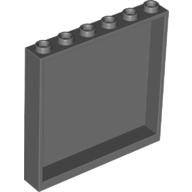 Lego Panel 1 x 6 x 5 / Dark Bluish Gray